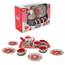 Дитячий набір посуду Tea set 620-C5 метал, 14 предметів Bambi