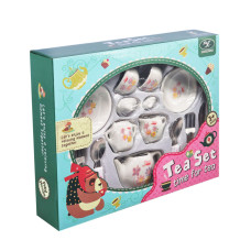 Дитячий набір посуду Tea set 868-E6-1 порцеляна, 17 предметів Bambi