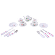 Дитячий набір посуду Tea set 868-E6-2 порцеляна, 17 предметів Bambi