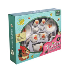 Дитячий набір посуду Tea set 868-E6-4 порцеляна, 17 предметів Bambi