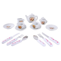 Дитячий набір посуду Tea set 868-E6-3 порцеляна, 17 предметів Bambi