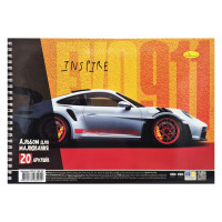 Альбом для малювання Inspire АП-0308-10, 20 аркушів, 100 г/м2 Апельсин