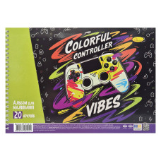 Альбом для малювання Colorfull controller АП-0308-11, 20 аркушів, 100 г/м2 Апельсин