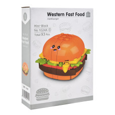 Конструктор дитячий "Western fast food: Hamburger" 1024A-1, пластик, 93 деталі Bambi
