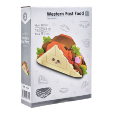 Конструктор дитячий "Western fast food: Sandwich" 1024A-3, пластик, 91 деталь Bambi