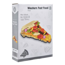 Конструктор дитячий "Western fast food: Pizza" 1024A-4, пластик, 79 деталей Bambi