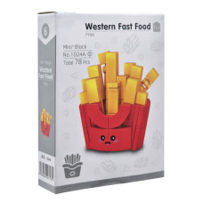Конструктор дитячий "Western fast food: Fries" 1024A-6, пластик, 78 деталей Bambi