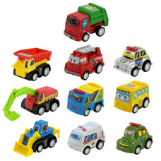 Ігровий набір машинок Mini Cartoon Car 5857 у наборі 10 шт Bambi