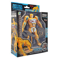 Дитячий робот-трансформер Justice Cheetah 168-85(Yellow) робот-гепард Bambi