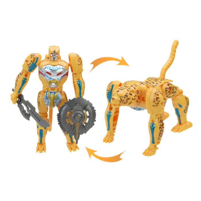 Дитячий робот-трансформер Justice Cheetah 168-85(Yellow) робот-гепард Bambi