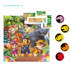 Дитячий магнітний пазл "Джунглі" 200649 на 40 елементів DoDo Toys