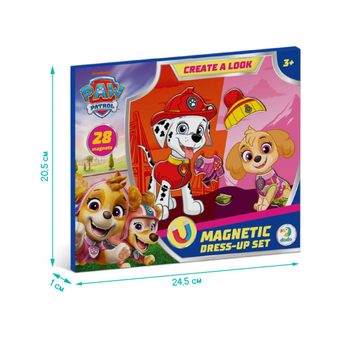 Магнітна гра-одягалка "Маршал і Скай" 200699, 2 фігурки, 28 магнітів DoDo Toys