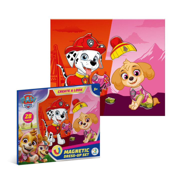 Магнітна гра-одягалка "Маршал і Скай" 200699, 2 фігурки, 28 магнітів DoDo Toys