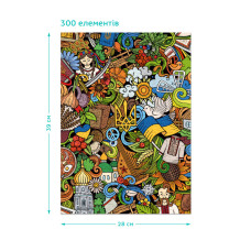 Пазл класичний "Український настрій" 300587, 300 елементів DoDo Toys