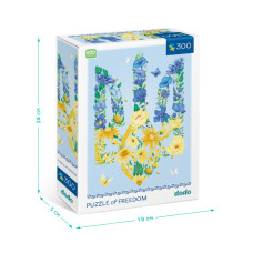 Пазл класичний "Квітучий тризуб" 300588, 300 елементів DoDo Toys