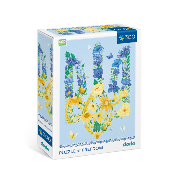 Пазл класичний "Квітучий тризуб" 300588, 300 елементів DoDo Toys