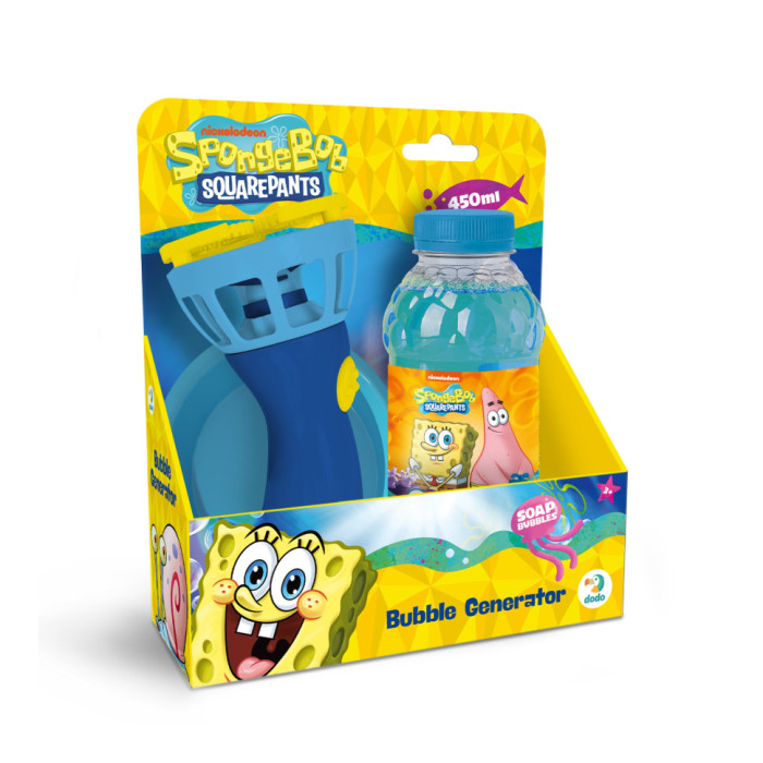 Генератор мильних бульбашок "Sponge Bob" 200738 об'єм 450 мл DoDo Toys