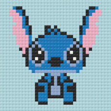 Алмазна мозаїка міні "Stitch Стіч" ODM0105, 10х10 см Origami