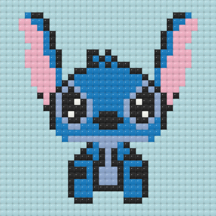 Алмазна мозаїка міні "Stitch Стіч" ODM0105, 10х10 см Origami
