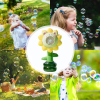 Мильні бульбашки Flower Bubble Machine BJC-5A(Bear-Yellow) зі світлом Bambi