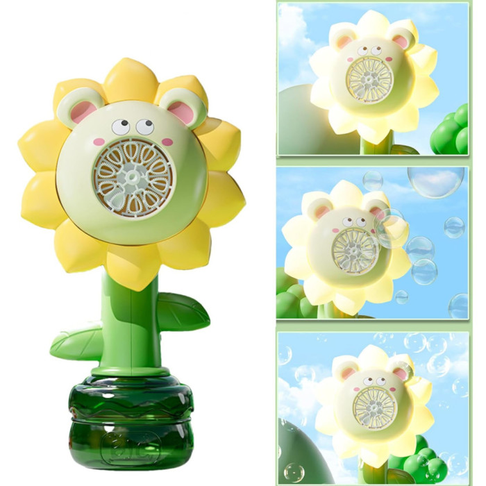 Мильні бульбашки Flower Bubble Machine BJC-5A(Bear-Yellow) зі світлом Bambi