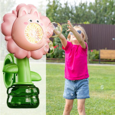 Мильні бульбашки Flower Bubble Machine BJC-5A(Bunny-Pink) зі світлом Bambi