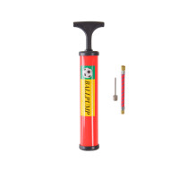 Ручний насос для м'ячів N41504(Red) 25 см, голка для накачування та гнучкий шланг Bambi