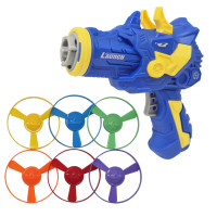 Розважальна гра-запускалка Динозаврик 123-1K4(Blue) 6 дисків Bambi