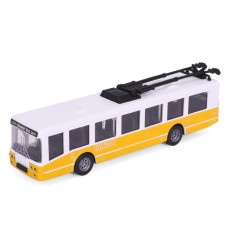 Іграшковий інерційний тролейбус 6336(Yellow) гумові колеса, 17 см Bambi