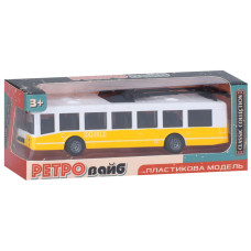 Іграшковий інерційний тролейбус 6336(Yellow) гумові колеса, 17 см Bambi