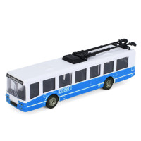 Іграшковий інерційний тролейбус 6336(Blue) гумові колеса, 17 см Bambi