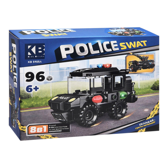 Дитячий конструктор Police SWAT KB 5905A пластик, 96 деталей Limo Toy