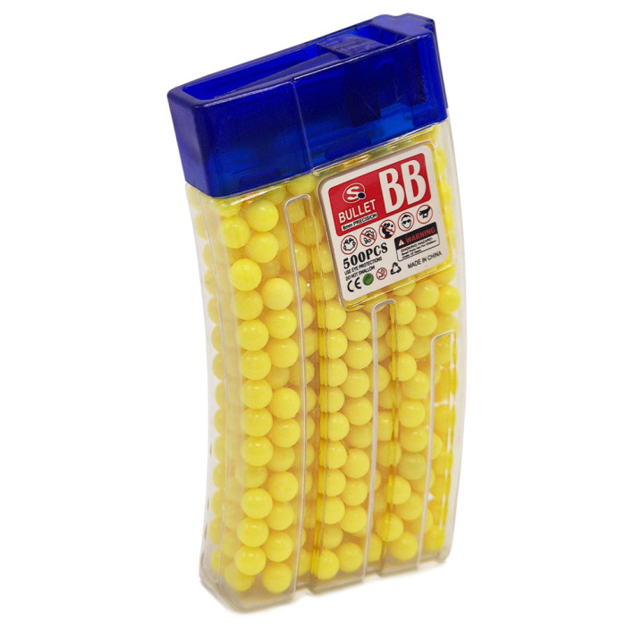 Кульки для дитячої зброї TD2023133(Yellow) пластик 6 мм, 500 шт Bambi