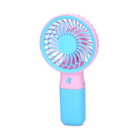 Портативний ручний вентилятор MK 5609(Blue) з підставкою, 15,5 см, USB Bambi