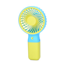 Портативний ручний вентилятор MK 5609(Yellow) з підставкою, 15,5 см, USB Bambi
