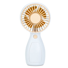 Портативний ручний вентилятор MK 5663-1(Yellow) 13 см, акумулятор, USB зарядне Bambi