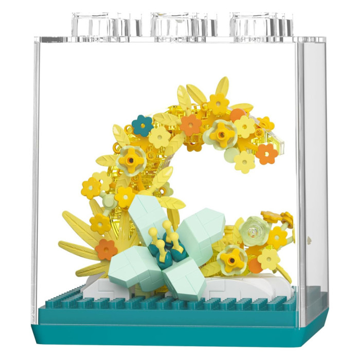 Дитячий Конструктор Flower Language 7345 у колбі, 327 деталей Bambi