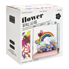 Дитячий Конструктор Flower Language 7346 у колбі, 340 деталей Bambi