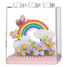 Дитячий Конструктор Flower Language 7346 у колбі, 340 деталей Bambi