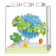 Дитячий Конструктор Flower Language 7347 у колбі, 395 деталей Bambi