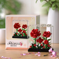 Дитячий Конструктор Ornament Flower 7376 у колбі, 308 деталей Bambi
