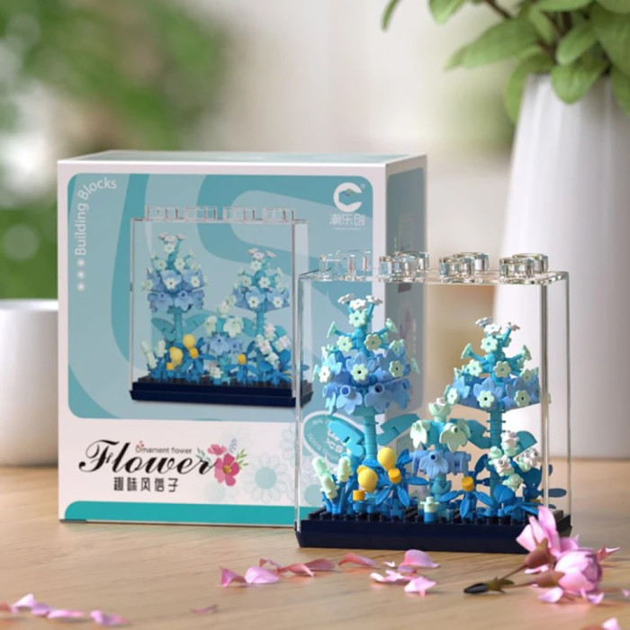 Дитячий Конструктор Ornament Flower 7377 у колбі, 343 деталі Bambi