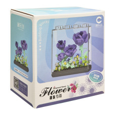 Дитячий Конструктор Ornament Flower 7378 у колбі, 308 деталей Bambi