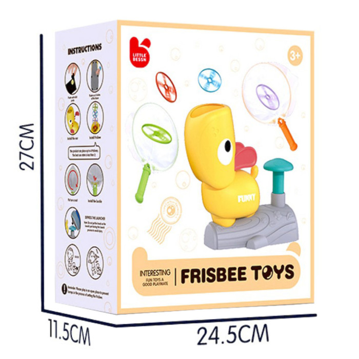 Розважальна гра-фризбі для дітей Catching Games Little Bessn 201Y 2 сачка, 8 дисків Little Bessn