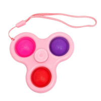 Дитячий антистрес-брелок Сімпл-Дімпл Спінер AA3650(Pink) 8 см Bambi