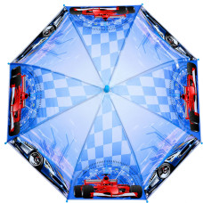 Дитяча парасолька "Гонки" MK 5798(Light-Blue-1) тростина 60,5 см, діаметр 83 см Bambi