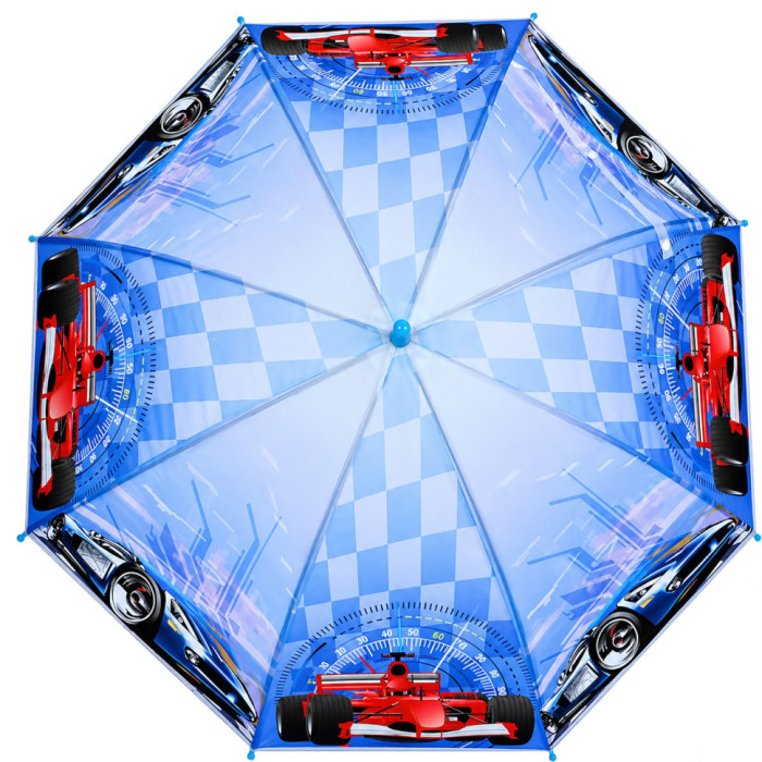 Дитяча парасолька "Гонки" MK 5798(Light-Blue-1) тростина 60,5 см, діаметр 83 см Bambi