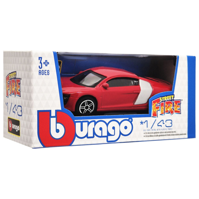 Колекційна автомодель Audi R8 18-30010B-19 масштаб 1:43 Bburago