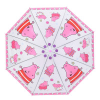 Дитяча парасолька "Бегемотик" MK 5793(Pink) довжина 65,5 см, тростина 60 см, діаметр 84 см Bambi
