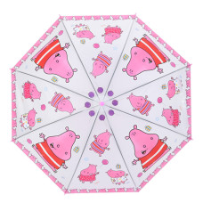Дитяча парасолька "Бегемотик" MK 5793(Pink) довжина 65,5 см, тростина 60 см, діаметр 84 см Bambi